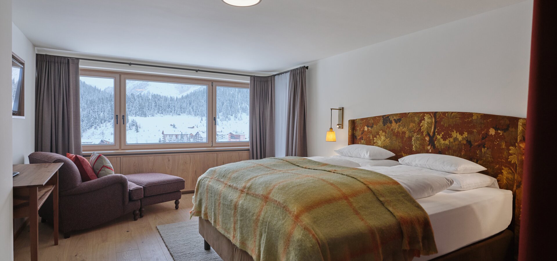 Doppelzimmer im Winter in Lech