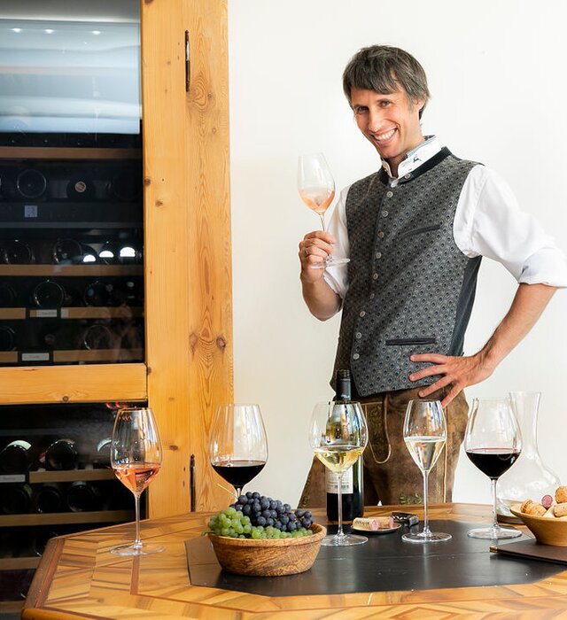 wine sommelier at the hotel