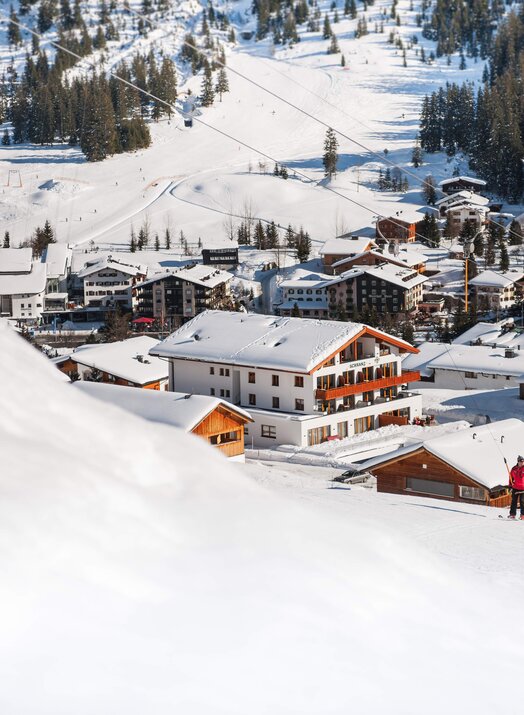 Lech hotel on the slopes