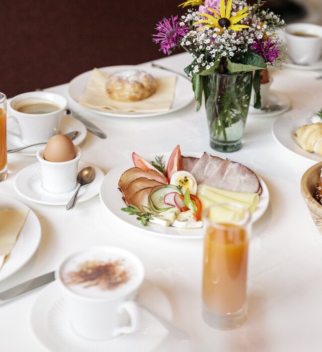 breakfast at the gourmet hotel Schranz