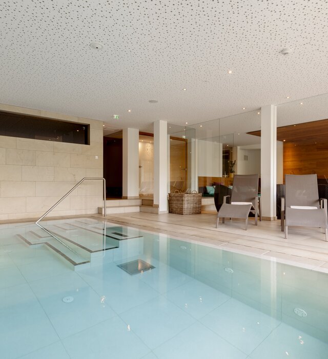 indoor pool at the hotel in Lech