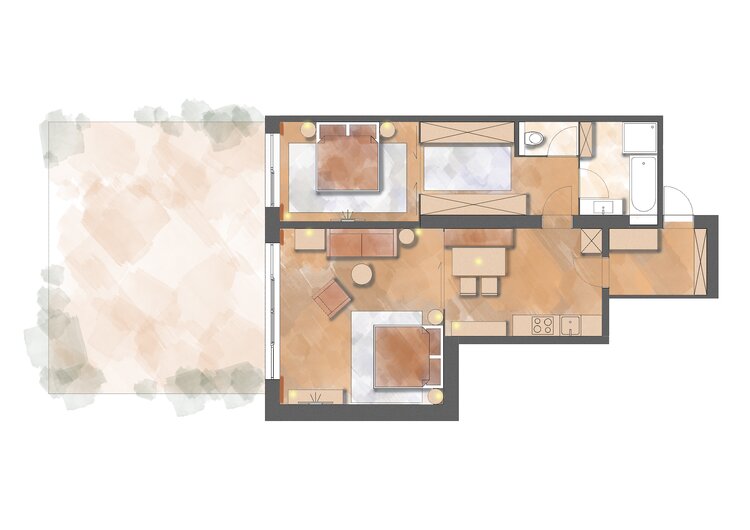 first floor apartment layout
