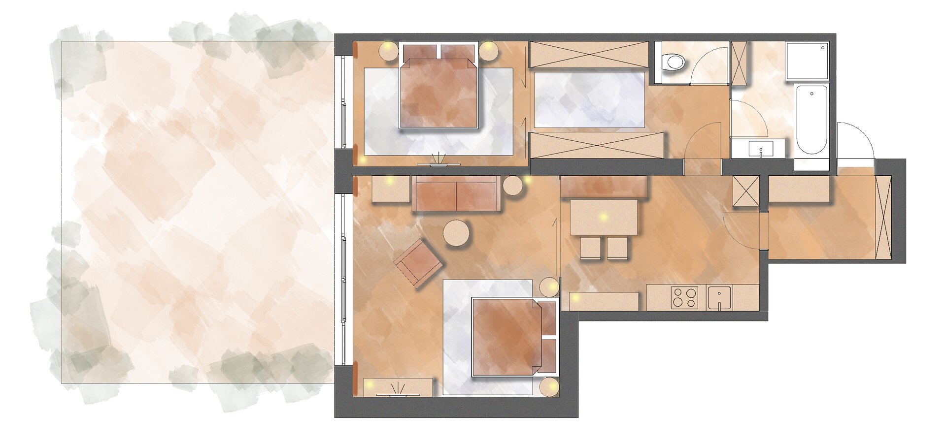 first floor apartment layout