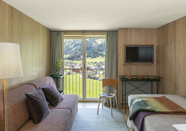 Aussicht Familienzimmer in Lech