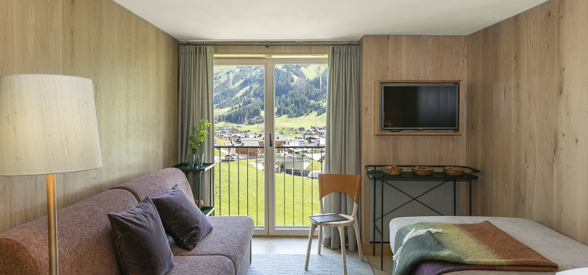 Aussicht Familienzimmer in Lech