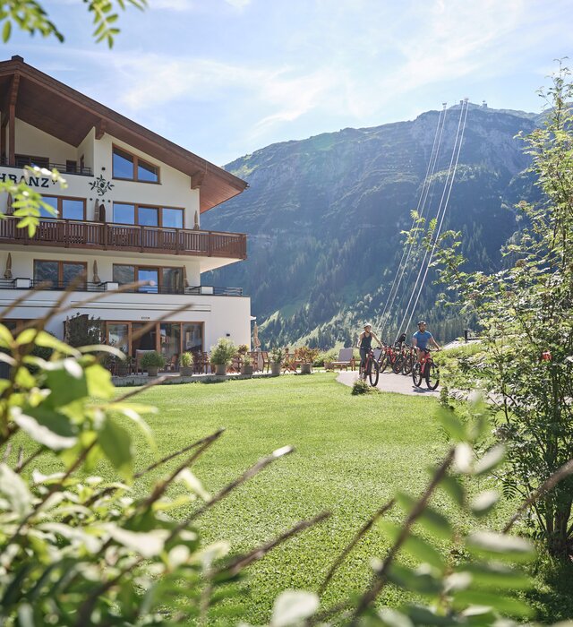 Fahrradstrecke direkt beim Hotel