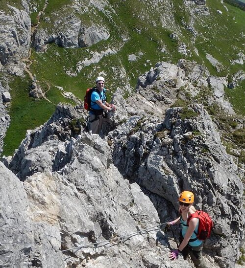 Klettersteig-Schnuppern in Vorarlberg | © Arlberg Alpin