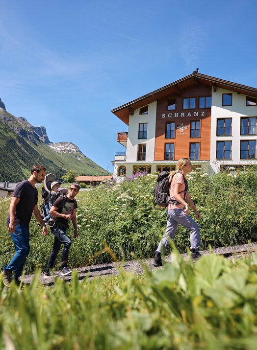 Wandern direkt vom Hotel weg