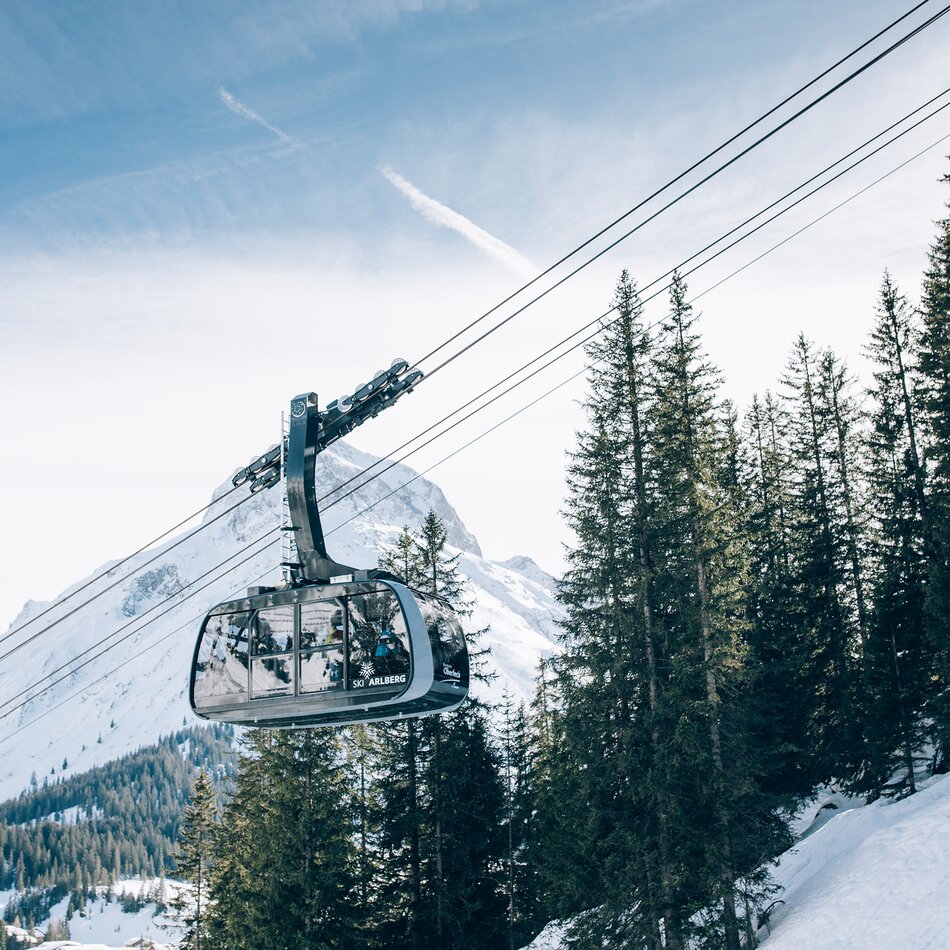 Gondel im Skigebiet Arlberg | © Daniel Zangerl / Lech Zuers Tourismus