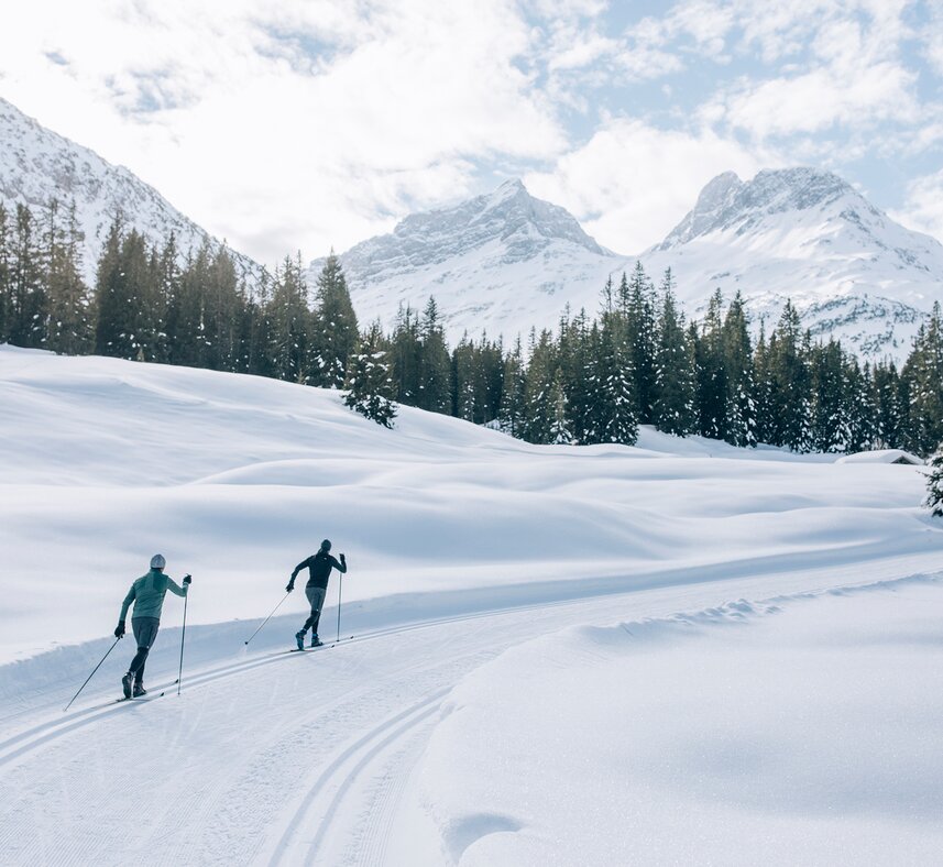 cross-country skiing in Lech | © Daniel Zangerl / Lech Zuers Tourismus